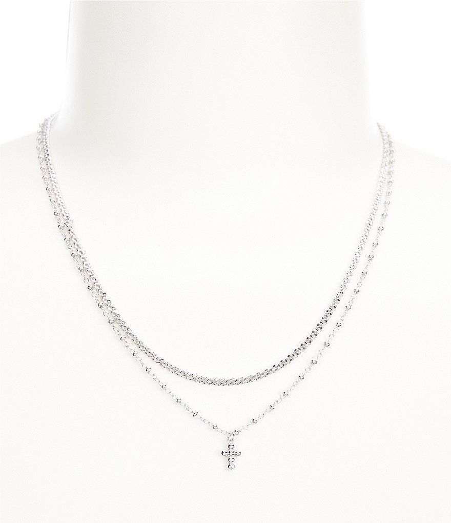 Nadri Cross Layered Necklace