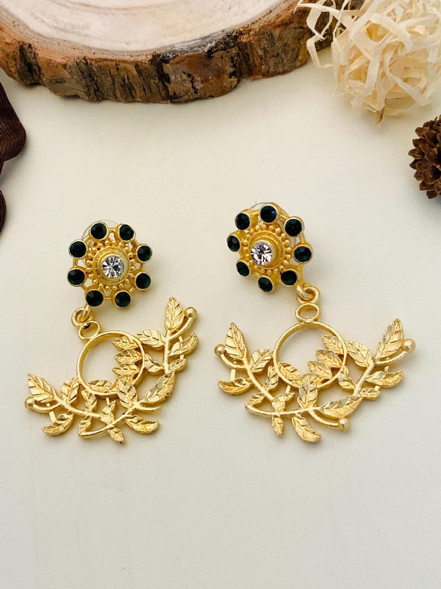 Abdesigns Classic Gold-Plated Earrings