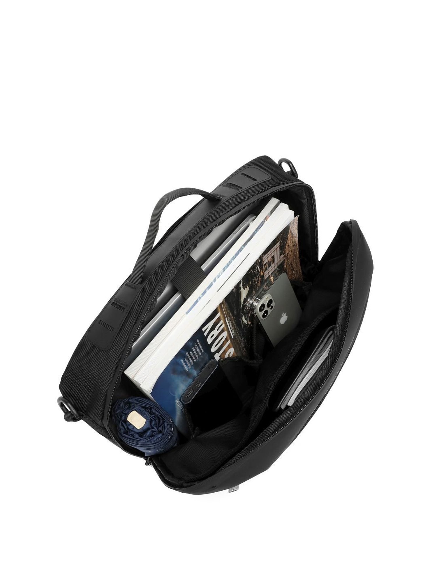 Ozuko Aero Wave Black Soft One Size Satchel Bag