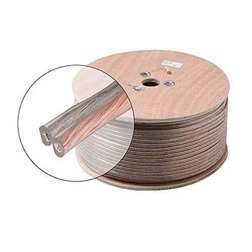 Eagle 1000 FT 16 AWG GA 2 Conductor Speaker Cable Wire 16-2 Clear Jacket Copper