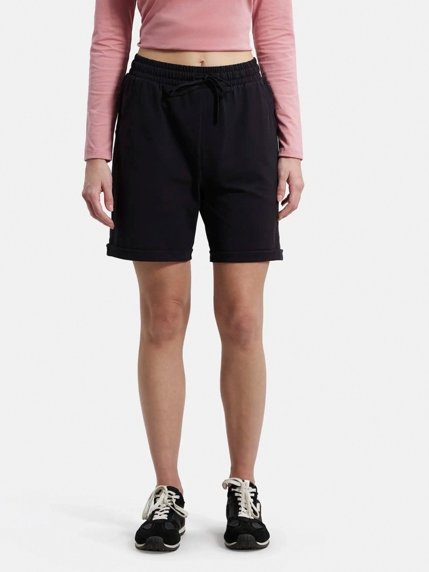 Jockey Black Cotton Shorts