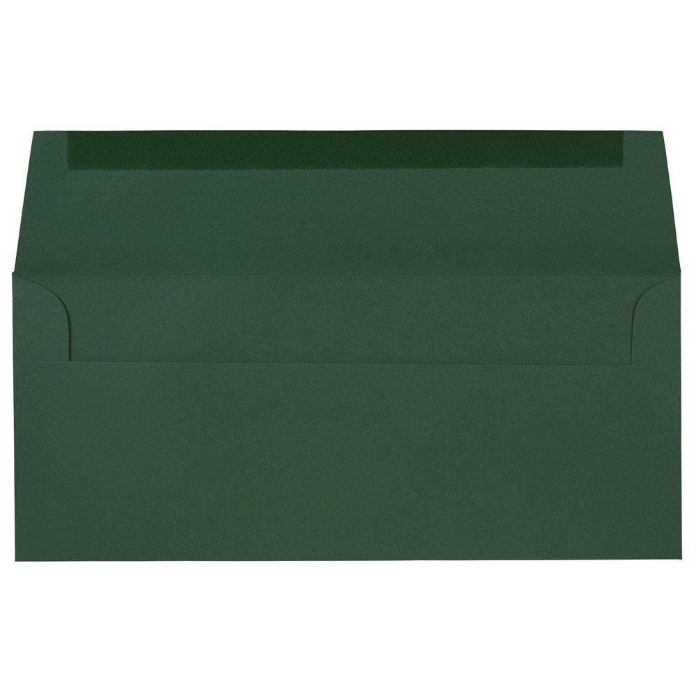 JAM PAPER #10 Business Premium Envelopes - 4 1/8 x 9 1/2 - Dark Green - 25/Pack