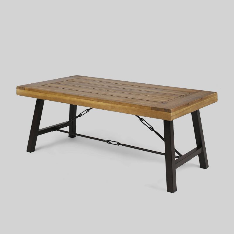 Manteo 70" Rectangular Outdoor Patio Fire Pit Table Light Gray - Modway