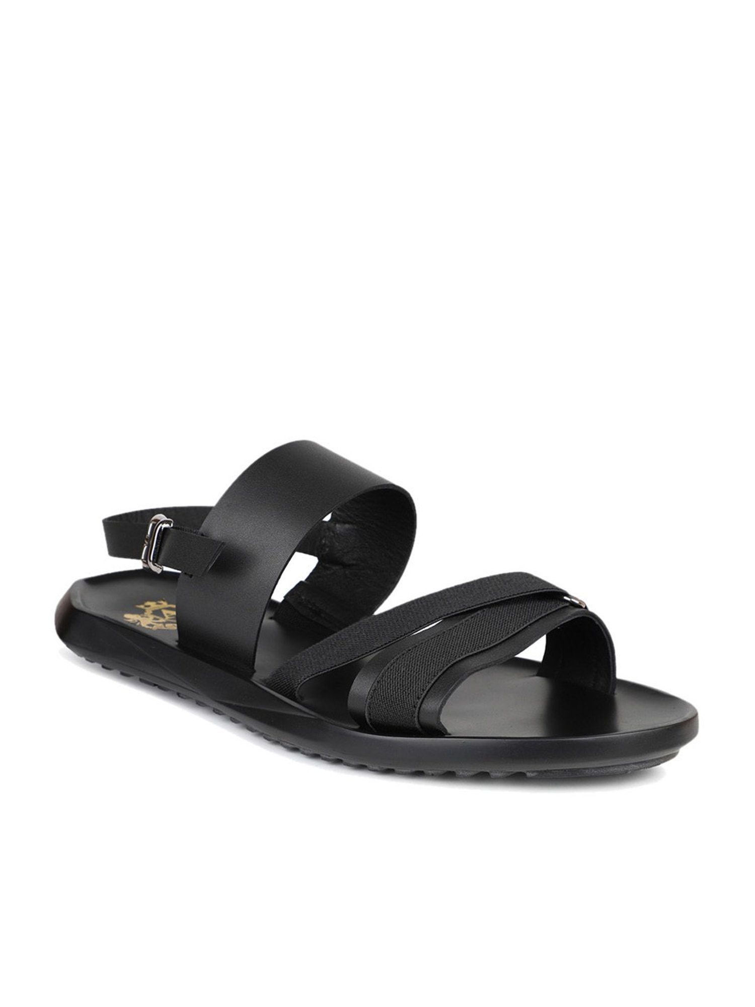 Atesber by Inc.5 Men's Black Back Strap Sandals