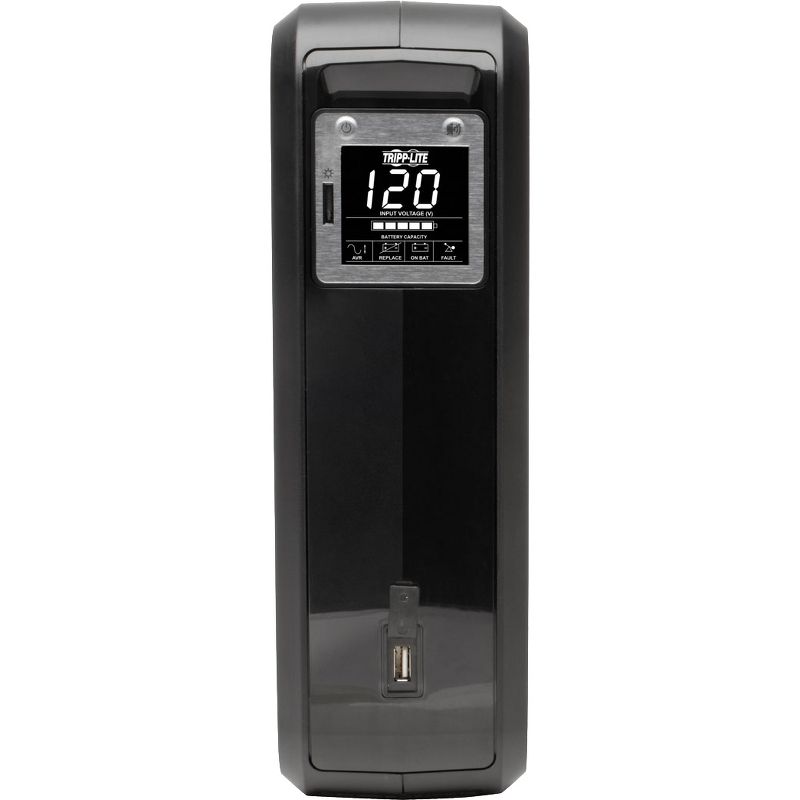 Tripp Lite UPS Smart 1000VA 500W Tower Battery Back Up LCD AVR 120V USB Tel/DSL/Coax RJ45 8 Outlets - 1000 VA/500 W - 115 V AC, 120 V AC
