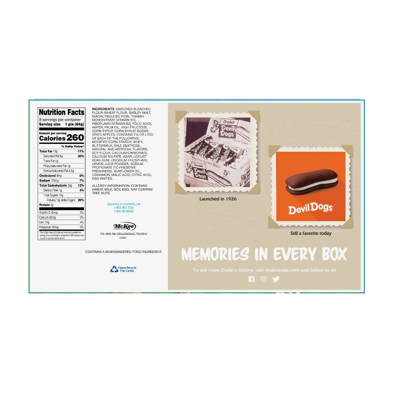 Drake's Apple Fruit Pies - 8ct/18.04oz