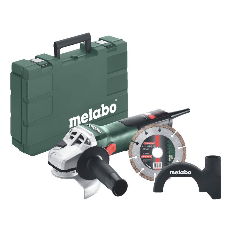 Metabo 603622850 W 11-125 11 Amp 11,000 RPM 4.5 in. / 5 in. Corded Angle Grinder with Lock-on