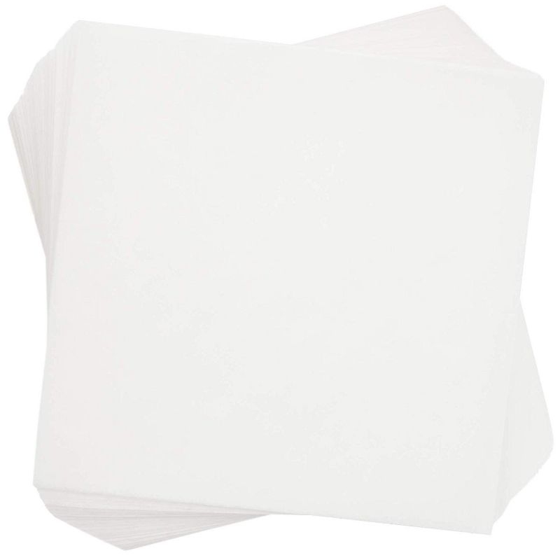 Juvale 500 Pack Square Parchment Paper Sheets for Baking, White, 5.5"