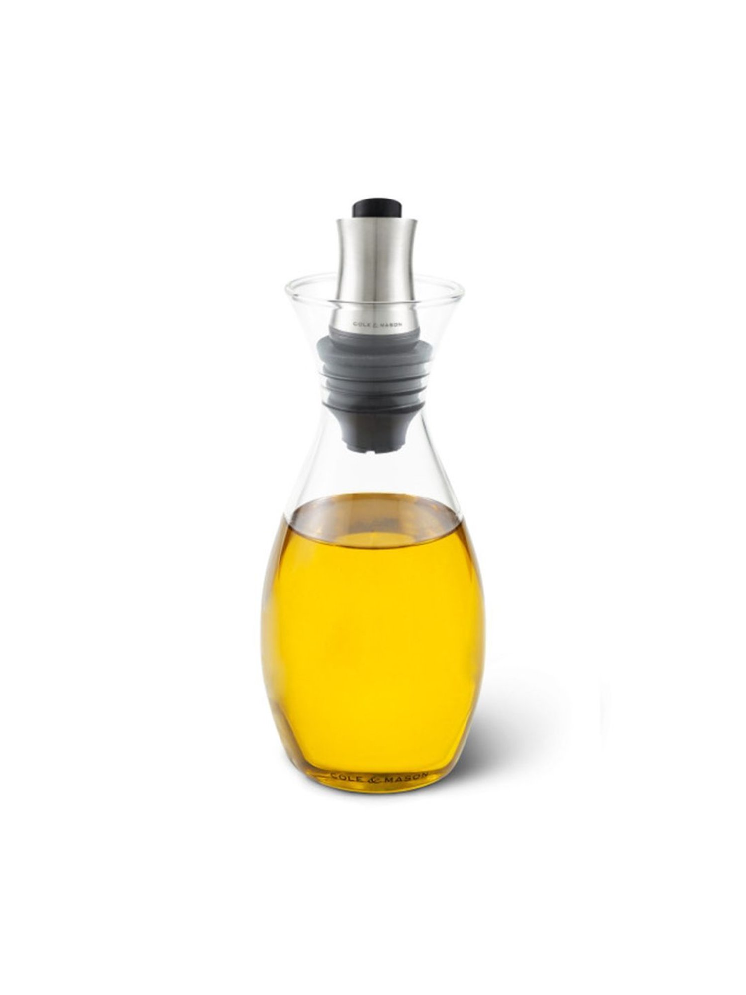 COLE & MASON Transparent Glass Oil & Vinegar Pourer - Set of 1