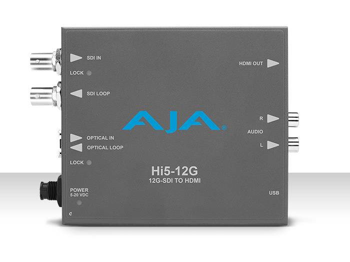 AJA Hi5-12G 12G-SDI to HDMI 2.0 Converter