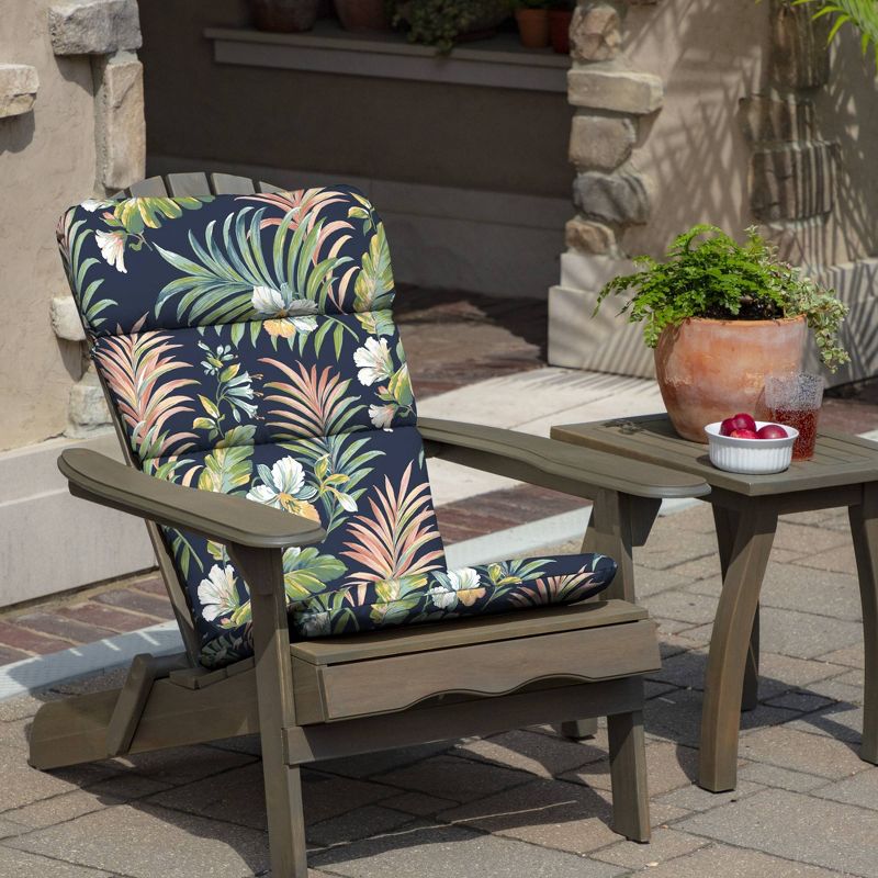 Simone Tropical Outdoor Adirondack Chair Cushion Blue - Arden Selections