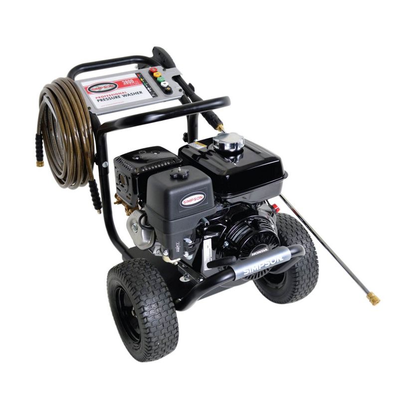 Simpson PS3835 PowerShot 3800 PSI 270cc Gas Honda Engine Power Washer, Black