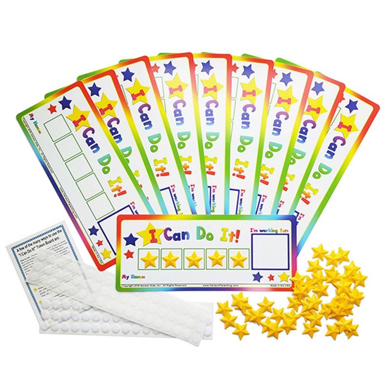 Kenson Kids Token Boards with Stars Classroom Pack