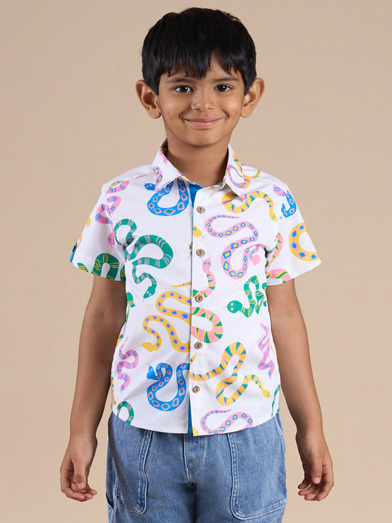 Lil Drama Kids Multicolor Printed Shirt