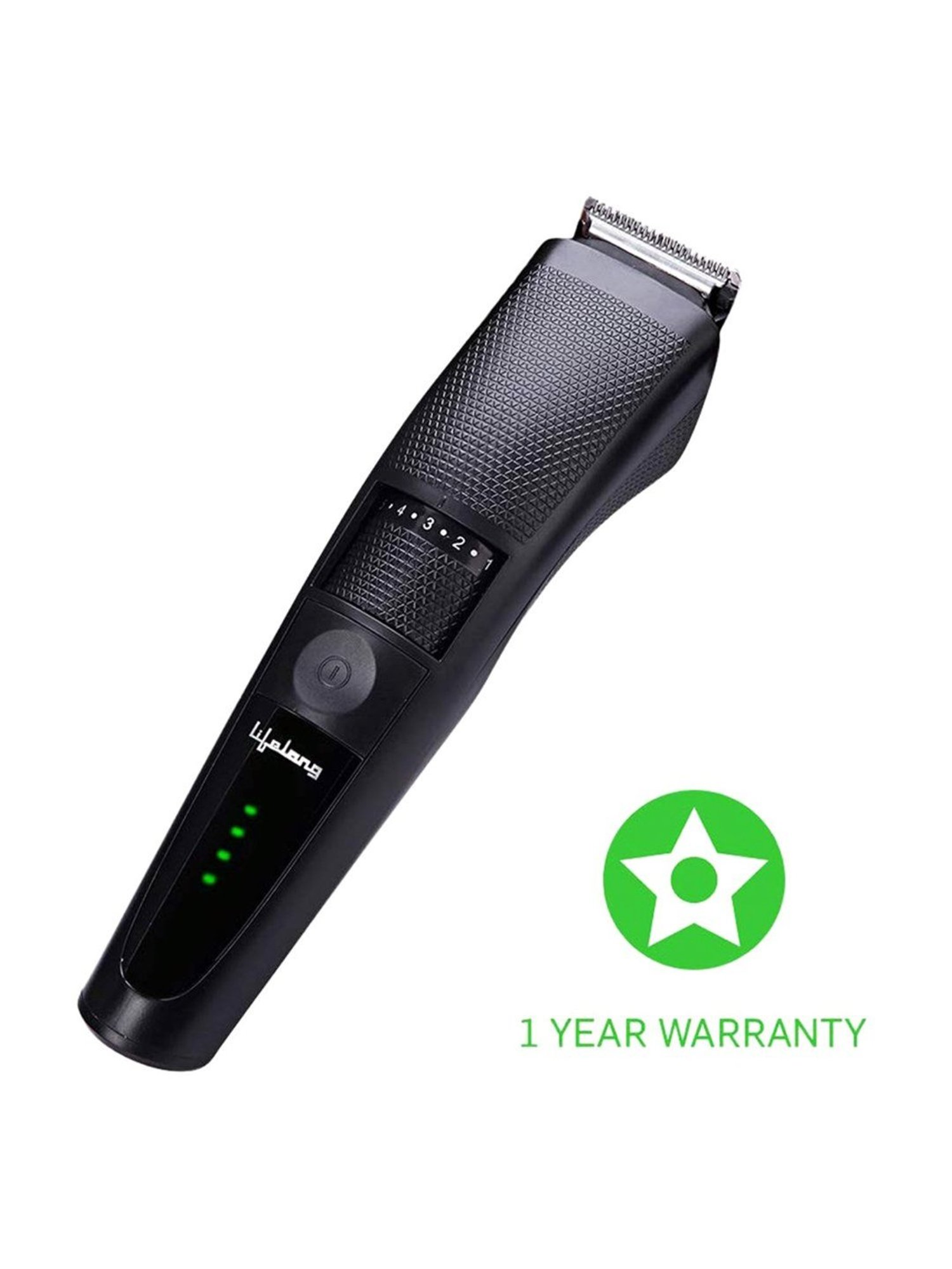 Lifelong LLPCM07 Corded & Cordless Rechargeable Beard Trimmer (Black)