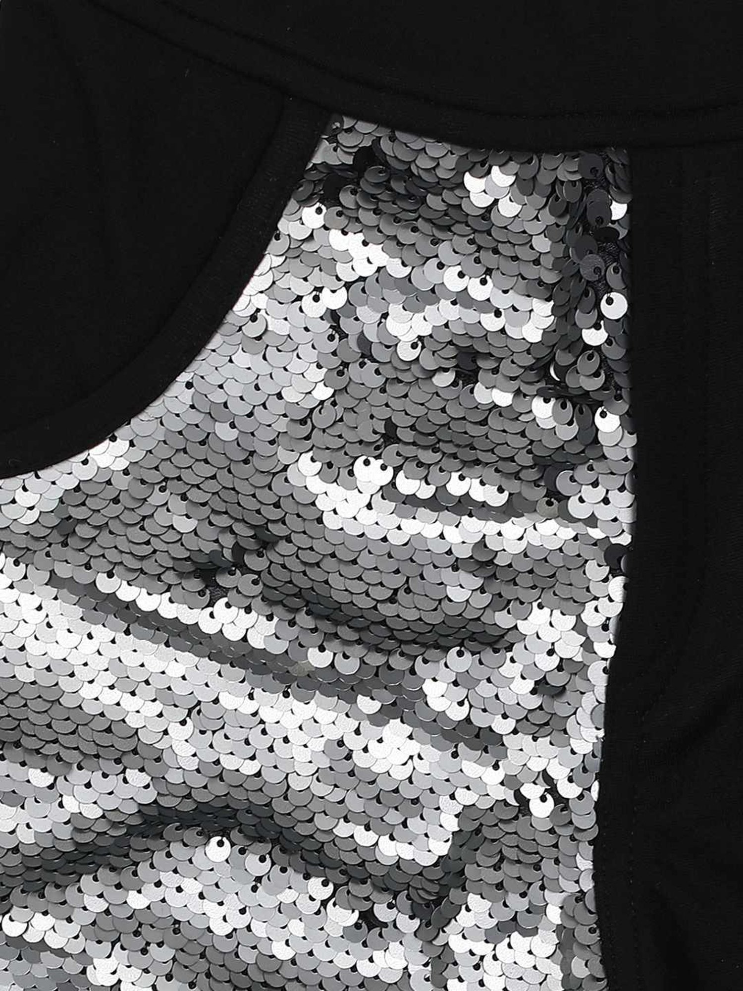 ZIAMA Kids Black Embellished Shorts