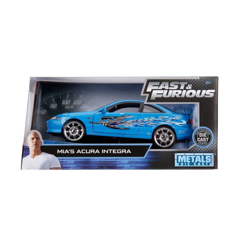 Jada Toys Fast & Furious 1995 Acura Integra Die-Cast Vehicle 1:24 Scale Blue