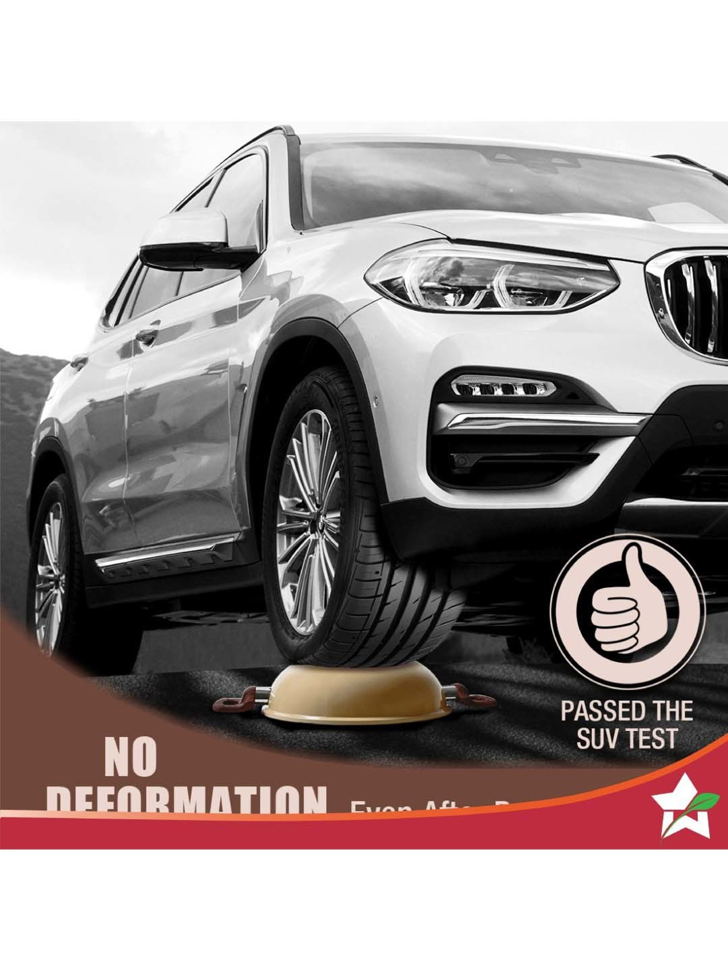 Wonderchef Duralife Brown Aluminium 24 cm Kadhai With Lid