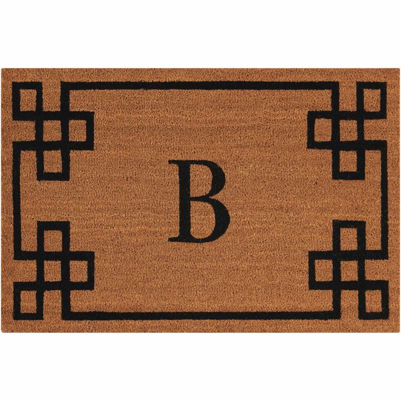 Nourison Elegant Entry "B" Natural Doormat EECMB 2' x 3'