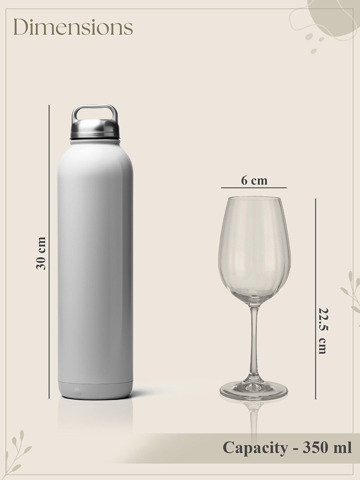 Trovea's Sparkle And Sip Premium Crystal Transparent Glass Wine Glass - Set of 4