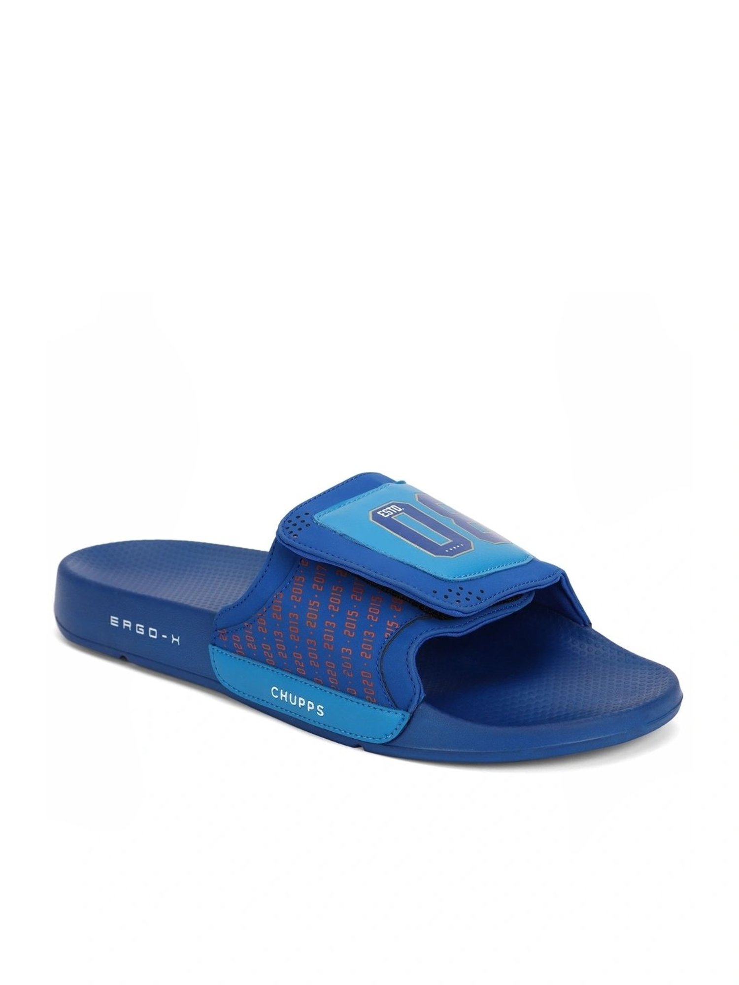 Chupps Men's Mumbai Indians Blue Slides