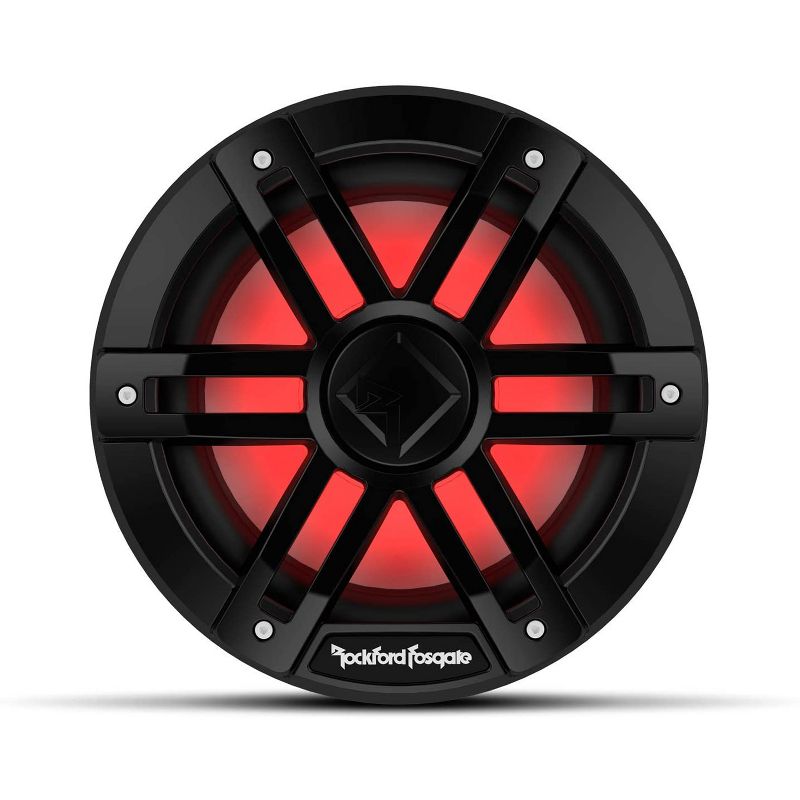 Rockford Fosgate M1D4-8B Weatherproof Color Optix DVC 4-Ohm Marine 8-Inch Subwoofer, Black