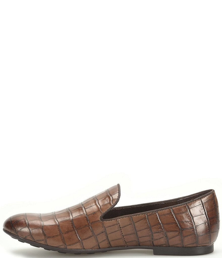 Born Belina Croco Embossed Slip-On Loafers