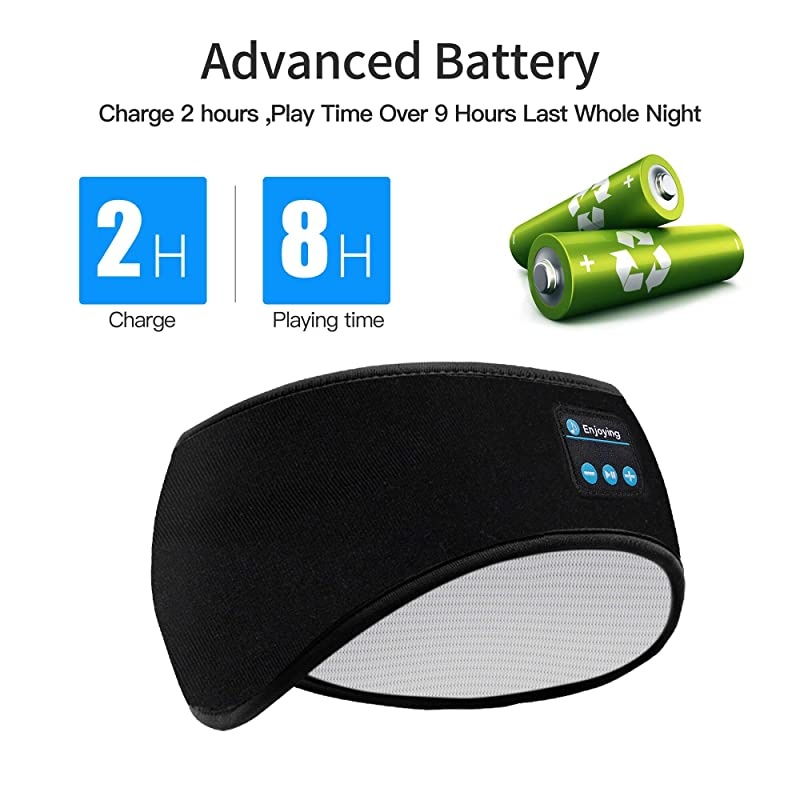 Sleep Headphones Bluetooth Sports Headband Wireless Sports Headband Headphones with UltraThin HD Stereo Speakers Perfect for WorkoutJoggingYogaInsomniaSide SleepersAir TravelMeditation
