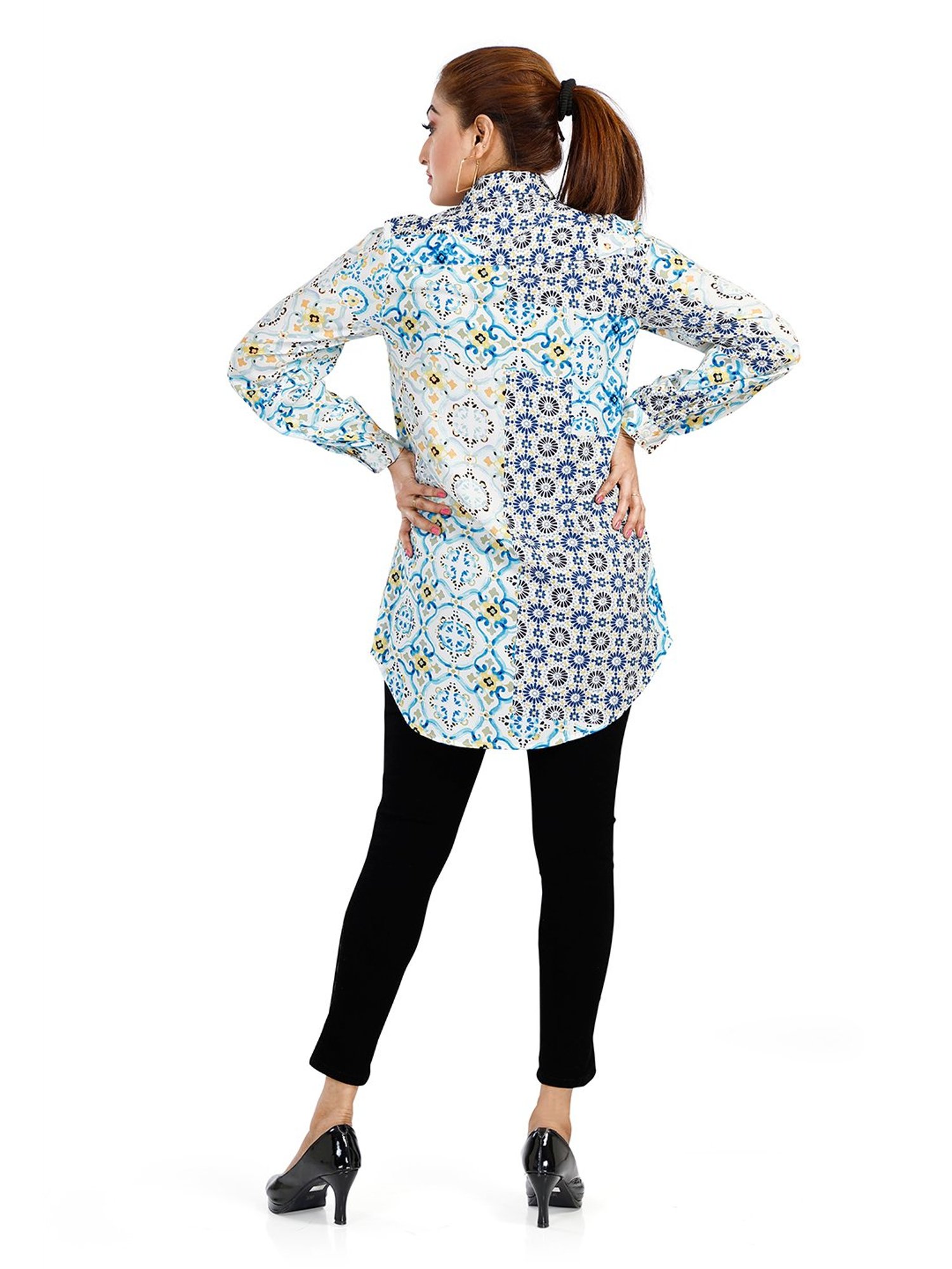 Nino Bambino Multicolor Printed Long Shirt