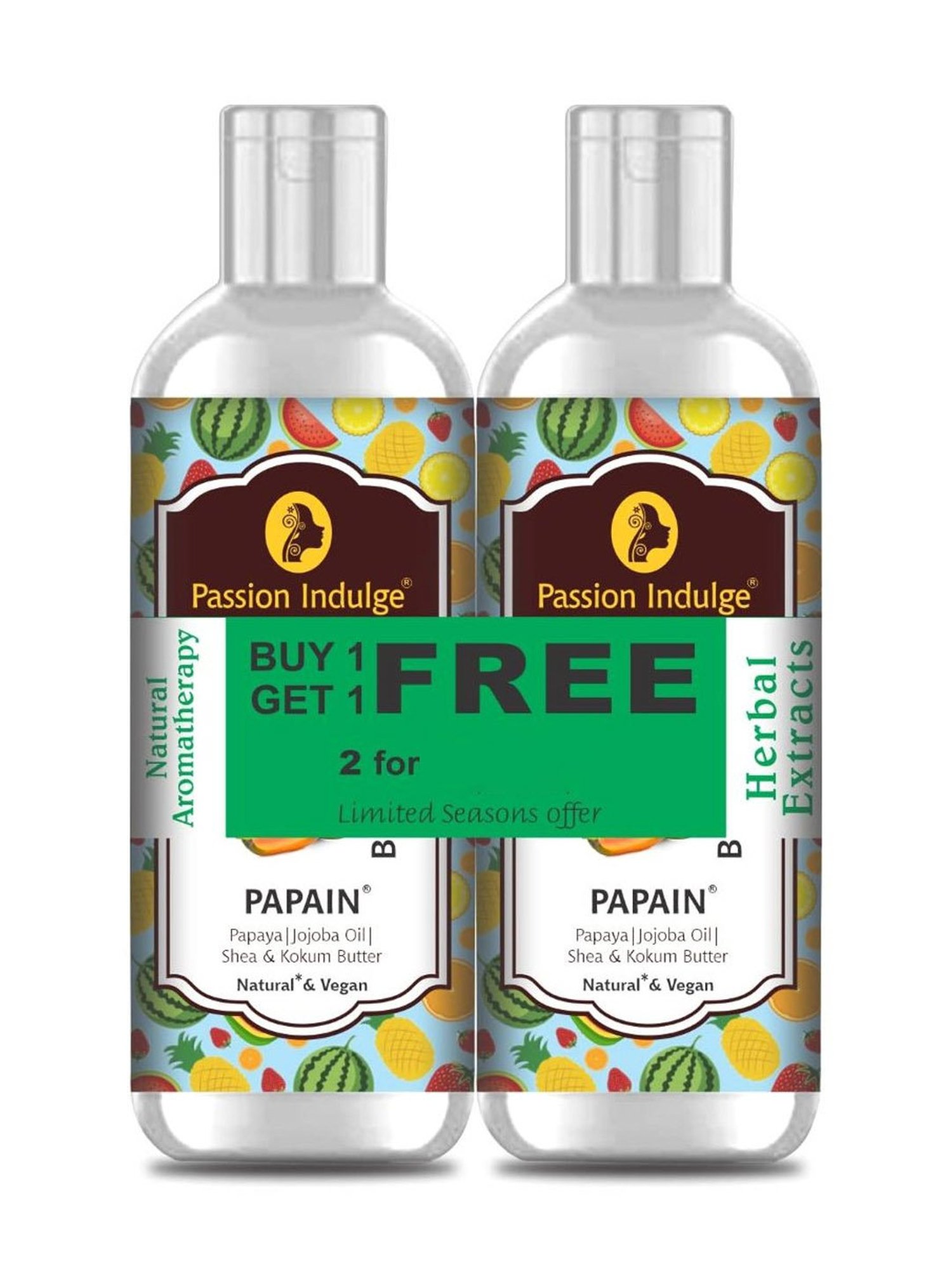 Passion Indulge Papain Papaya Body Lotion Buy 1 Get 1 Free - 400 ml