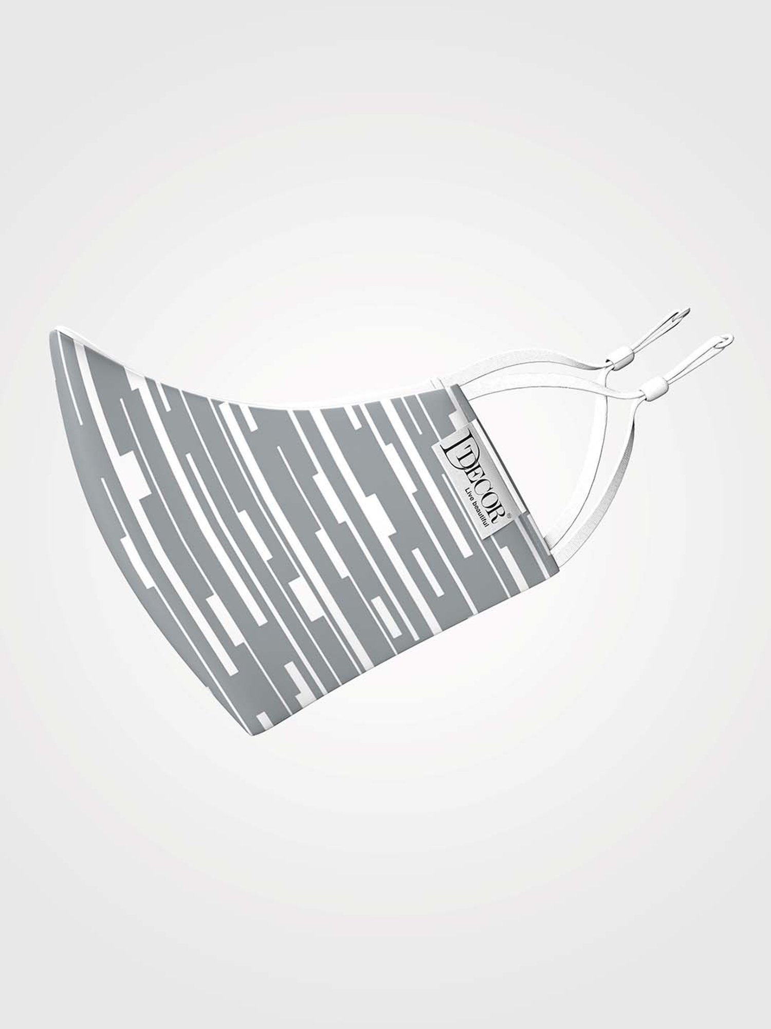 DDecor Grey Anti Viral Fabric Mask for Men - Set of 1