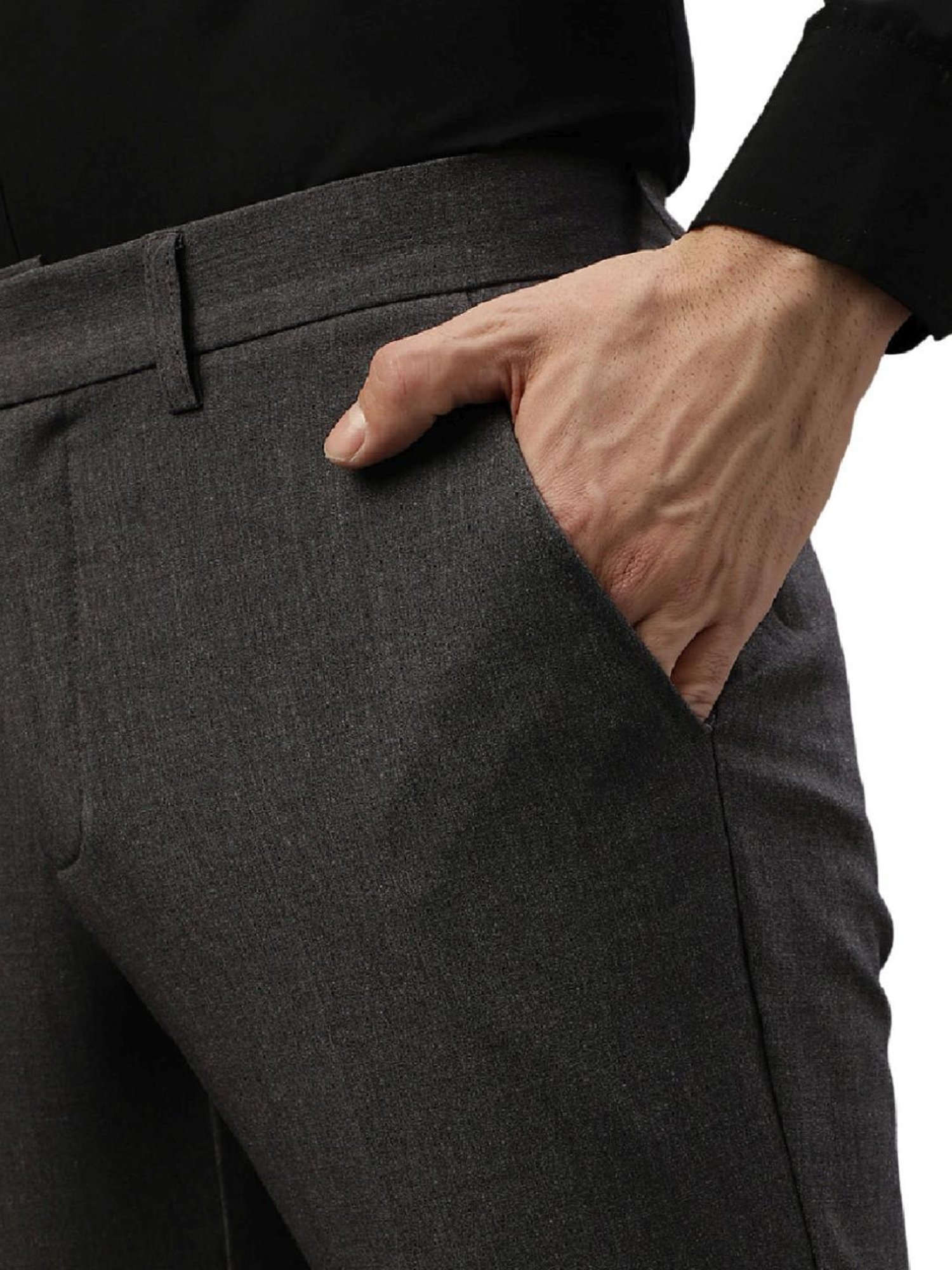 Lindbergh Grey Slim Fit Trousers