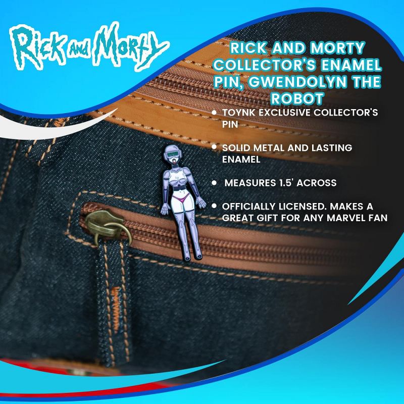 SalesOne LLC Rick and Morty Collector's Enamel Pin, Gwendolyn the Robot