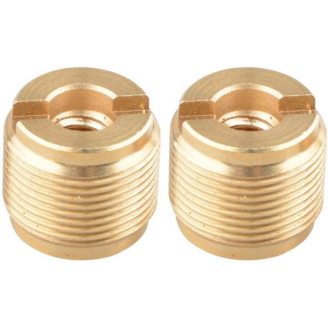 CAMVATE 1/4"-20 Female to 5/8"-27 Male Screw Adapter, 2-Pack #C1704