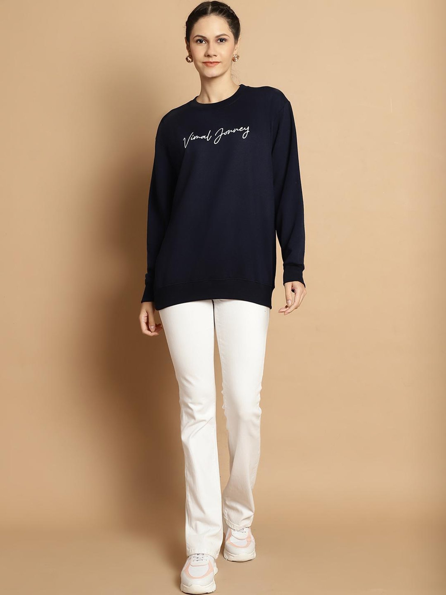 Vimal Jonney Black & Navy Printed Sweatshirt - Pack Of 2