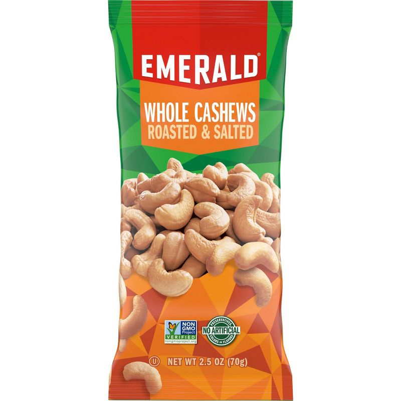 Emerald Roasted & Salted Whole Cashews - 2.5oz