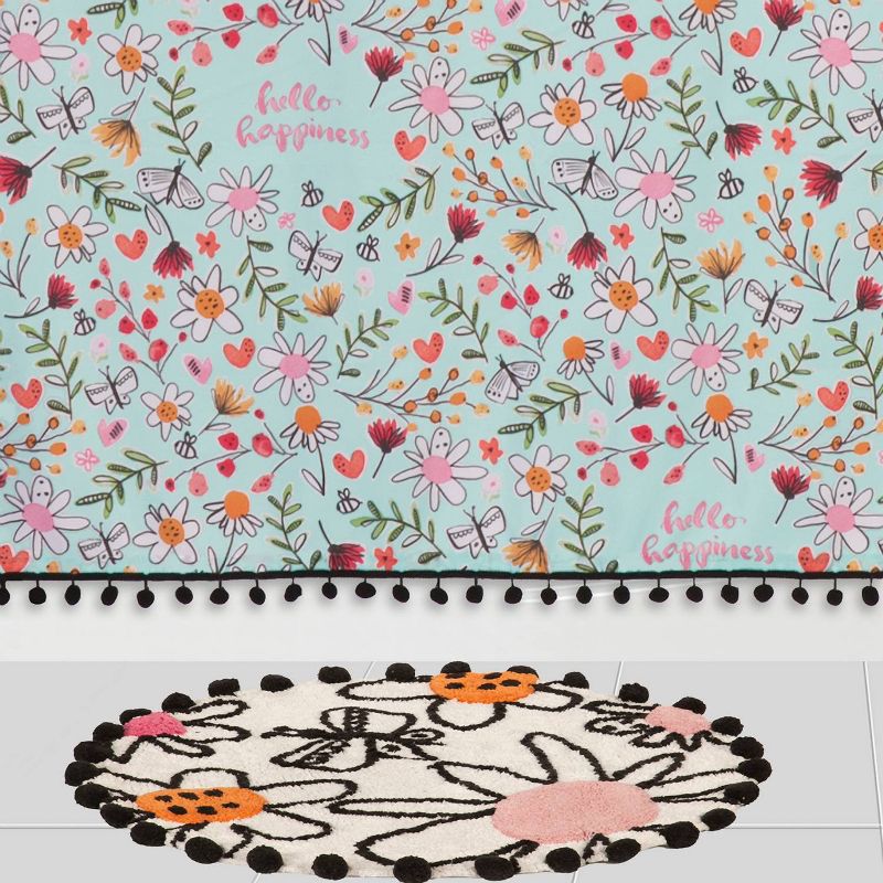 Hello Happiness Bath Rug - Creative Bath