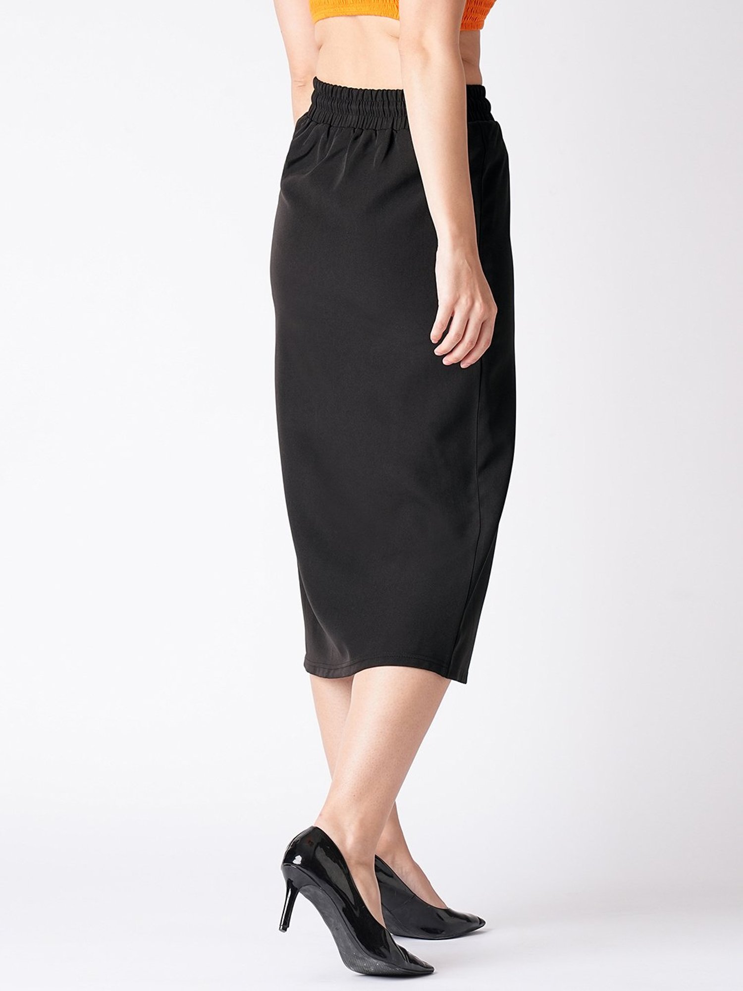 Globus Black Below Knee Skirt