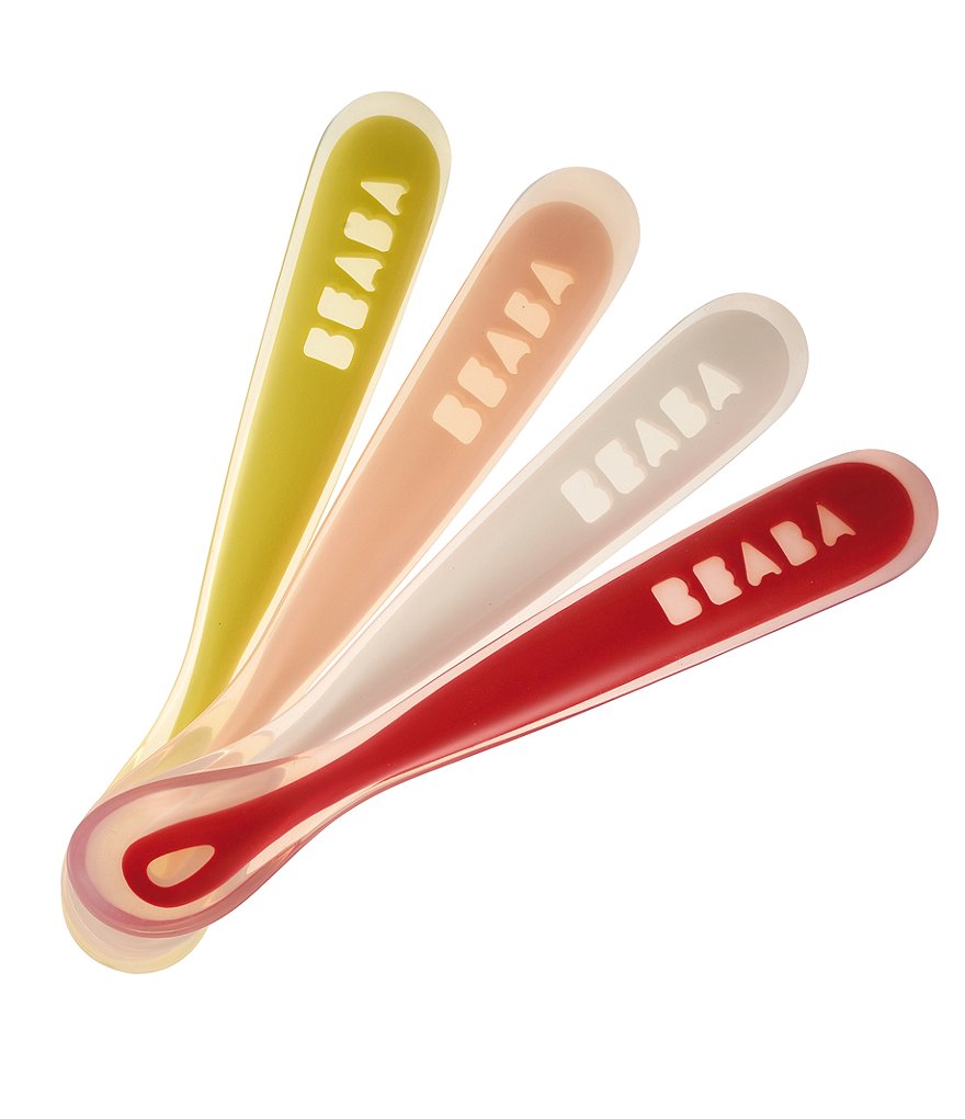 BEABA First Foods Baby Silicone Spoons Set of 4