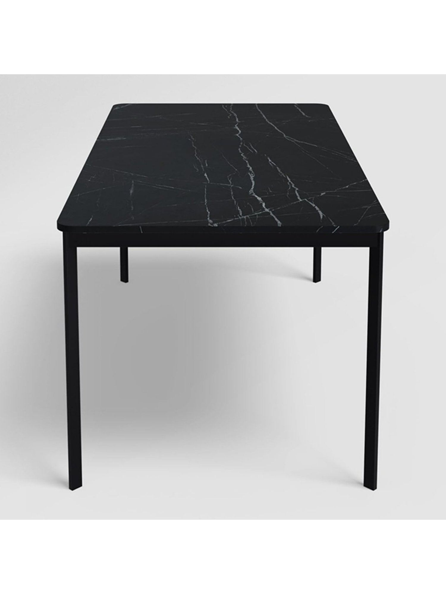 Godrej Interio Franky Black Metal 6 Seater Rectangular Dining Table