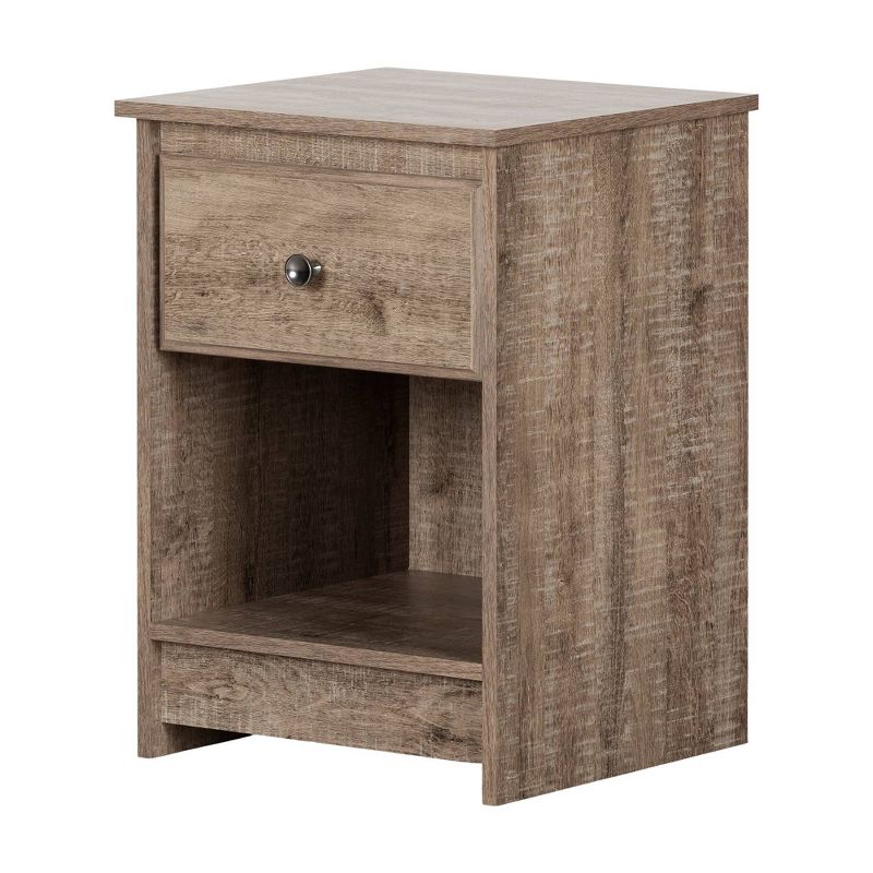 Tassio 1 Drawer Nightstand Weathered Oak - South Shore