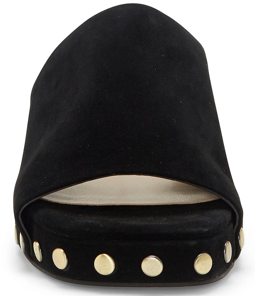 Vince Camuto Haniya Studded Suede Square Toe Mules