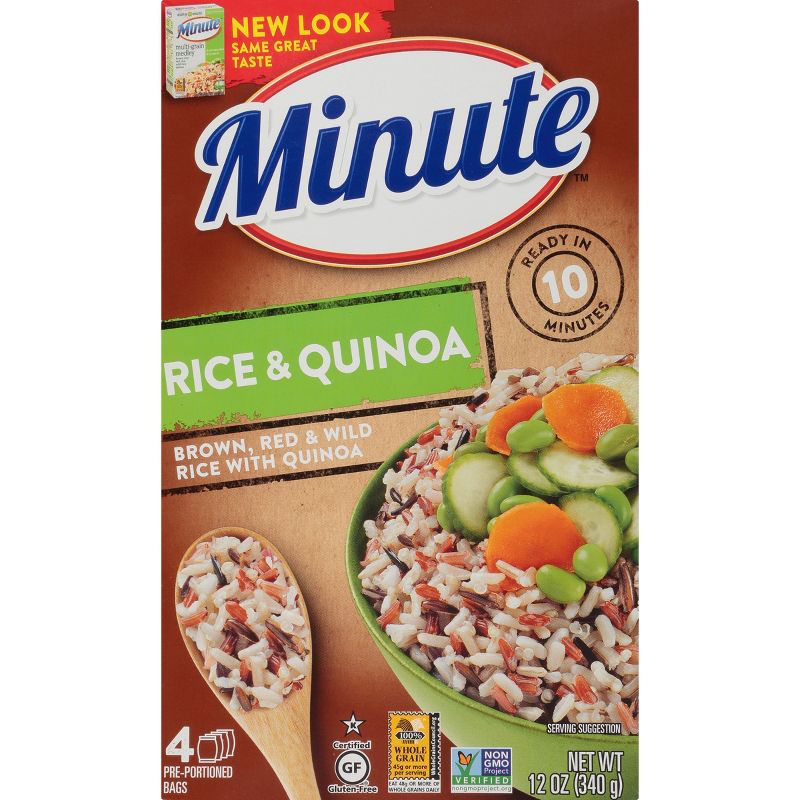 Minute Instant Brown, Red & Wild Rice with Quinoa - 12oz