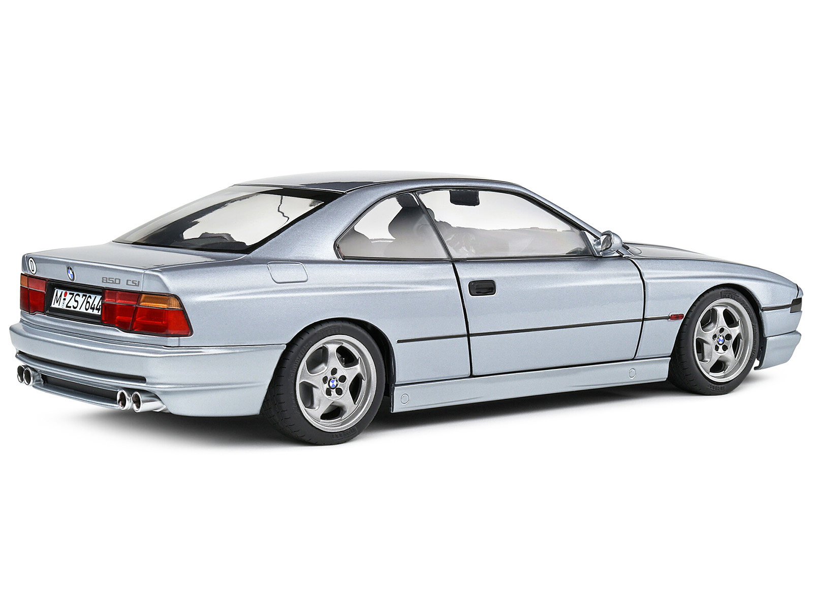 1992 BMW 850 (E31) CSI Arctic Silver Metallic 1/18 Diecast Model Car by Solido