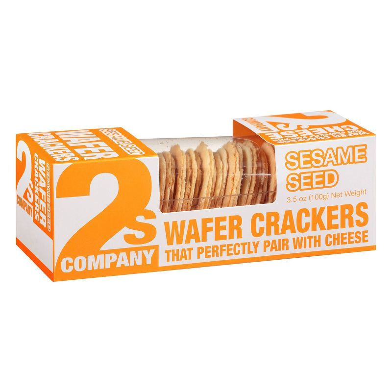 2's Company Sesame Waffer Crackers - 3.5oz