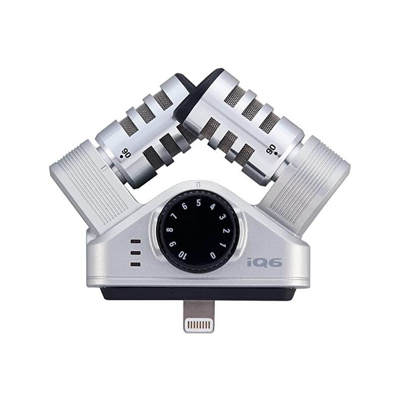 iQ6 Stereo XY Microphone for iPhoneiPad for Recording Audio for Music Interviews and More