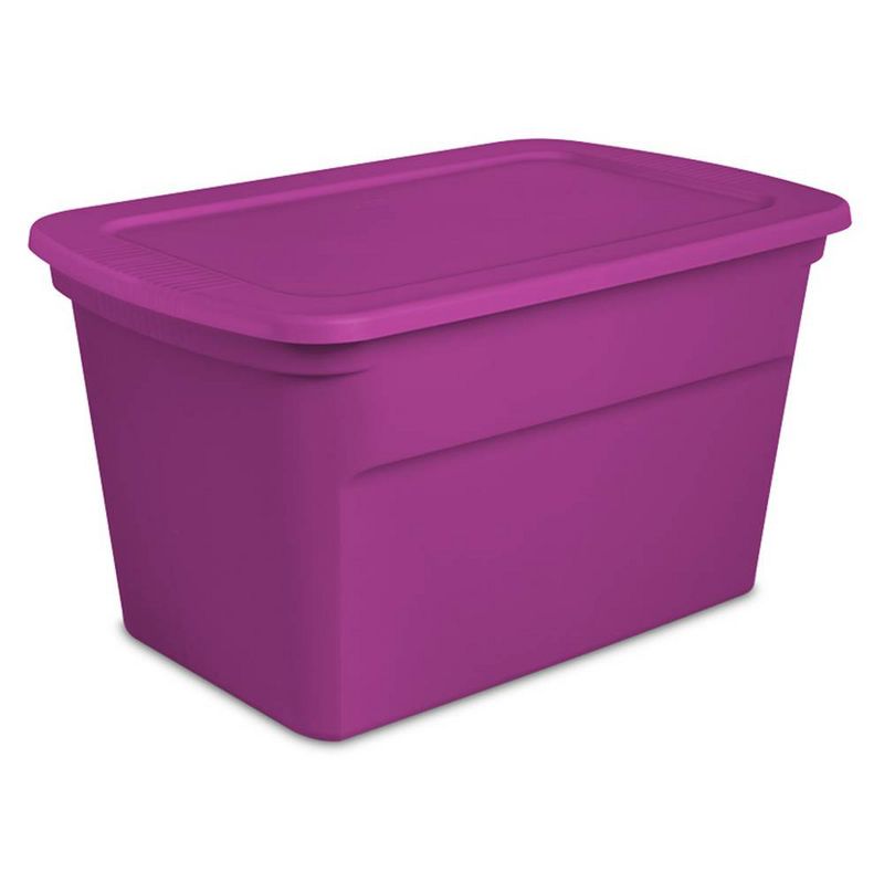 Homz Heavy Duty Modular Clear Plastic Stackable Storage Tote Containers with Latching and Locking Lids, 31 Quart Capacity, 4 Pack