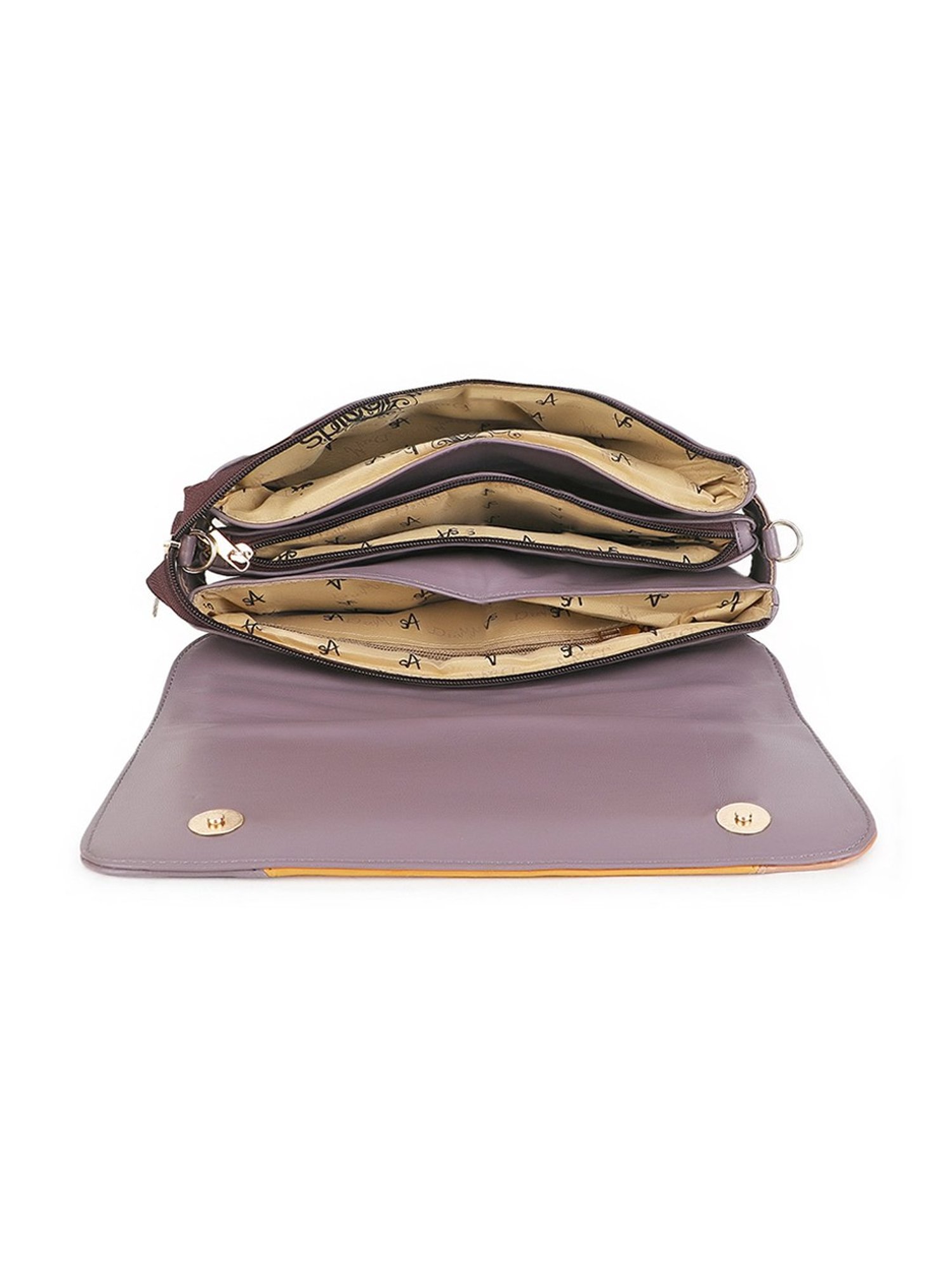 Spice Art Mauve Solid Medium Cross Body Bag