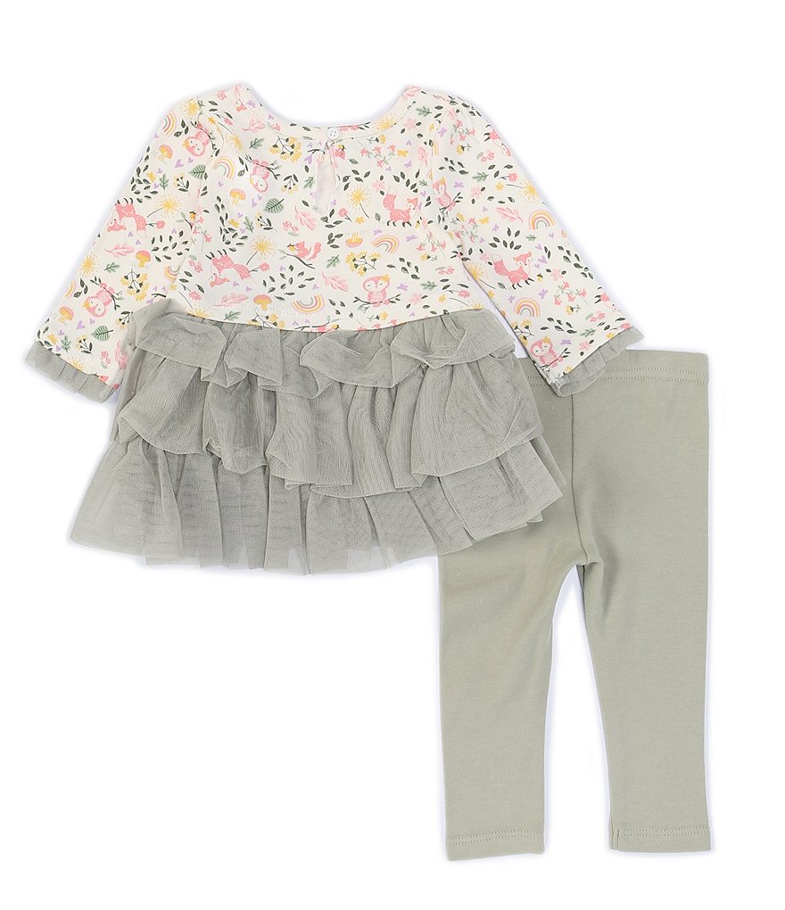 Baby Starters Baby Girls 3-24 Months Long Sleeve Forest Friends Tunic & Legging Set
