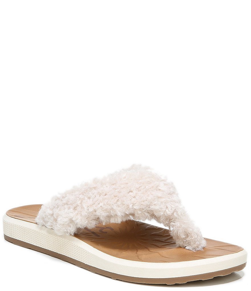 Zodiac Sunny Faux-Shearling Flip Flops